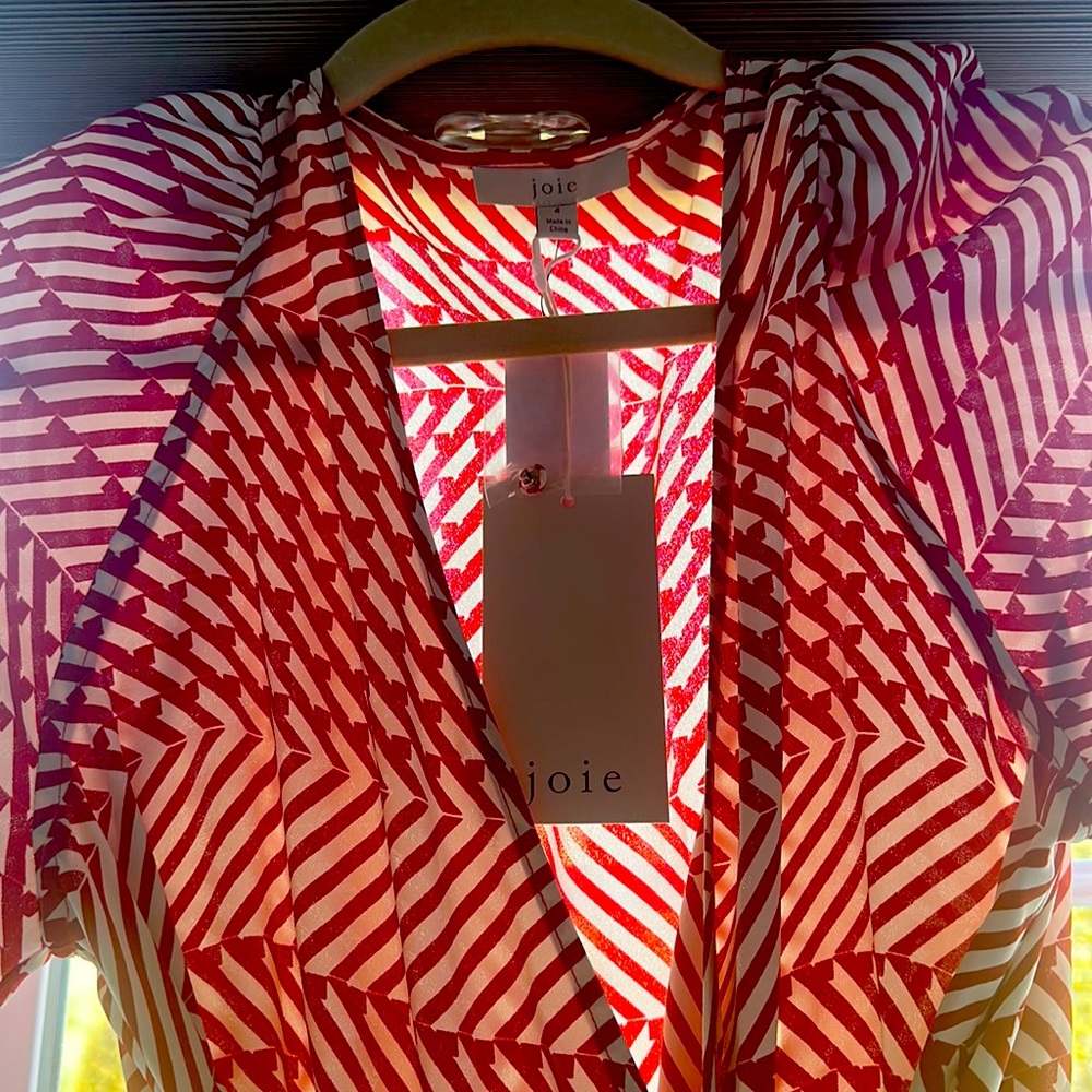 Joie wrap dress New with tags, size 4. Wrap belt-perfect for spring!